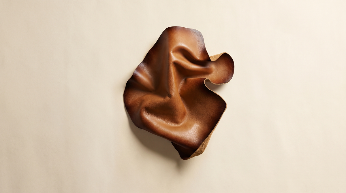Hand-burnished leather