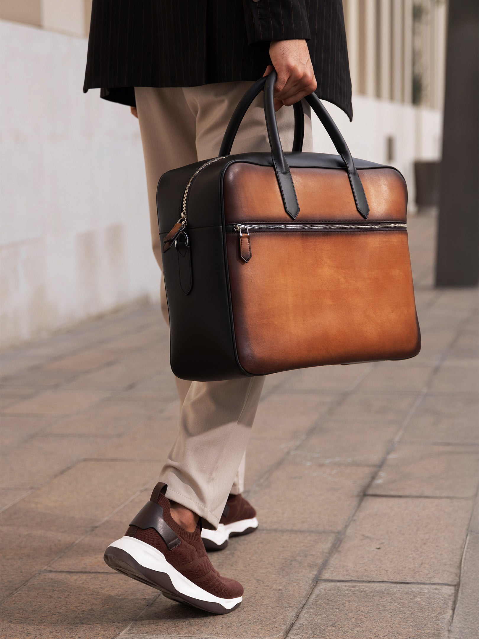 Society Man Patina Trolley Bag Set